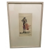 Aquarelle "Tauréador" signée E. GRAF 60