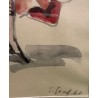 Aquarelle "Tauréador" signée E. GRAF 60