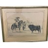 Lithographie "Corrida" signée VAN HALEN