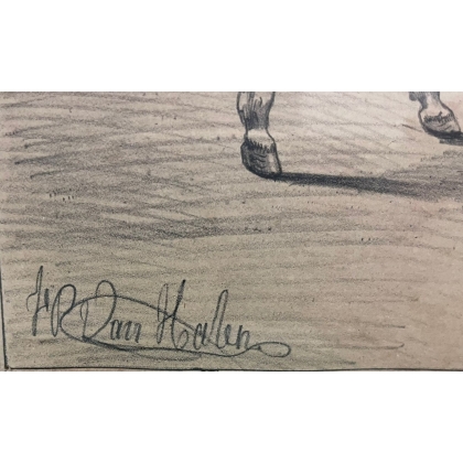Lithographie "Corrida" signée VAN HALEN