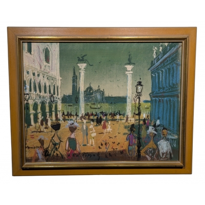 Pastel "Venezia" signé H. Rob. PIPPAL