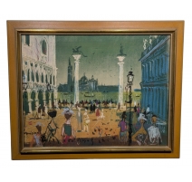 Pastel "Venezia" signé H. Rob. PIPPAL