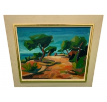 Tableau "Paysage méditerranéen"