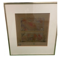 Aquarelle "Projet de coffre à bijoux"