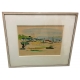 Aquarelle "Paysage méditerranéen"