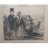 Gravure "Emotions champètres" par DAUMIER