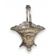 Panier en argent intérieur en cristal