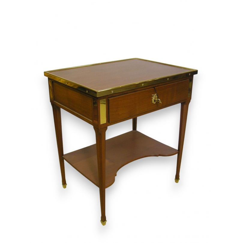 Directoire-style bedside table in cherry wood from  Moinat SA  - Antiques and home décor