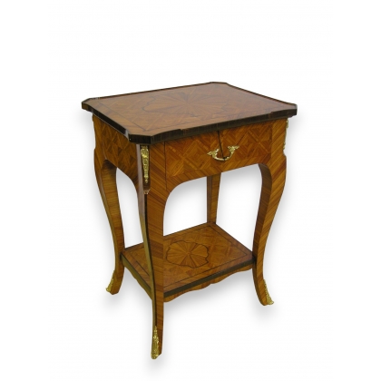Bedside rosewood inlaid with