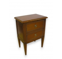 Bedside Directoire style cherry wood