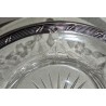 Confiturier en cristal, montures argent