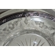Confiturier en cristal, montures argent