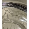 Confiturier en cristal, montures argent
