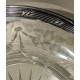 Confiturier en cristal, montures argent