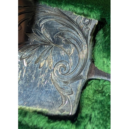 Fourchette et pelle en argent et ivoire