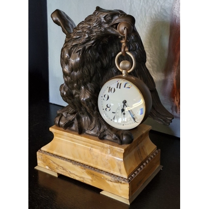 Bronze watch stand decorated with an eagle motif