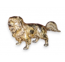 Pekinois en bronze anciennement doré