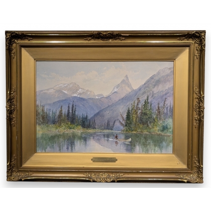 Aquarelle "Mount Jasper" signée BELL-SMIITH