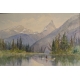 Aquarelle "Mount Jasper" signée BELL-SMIITH