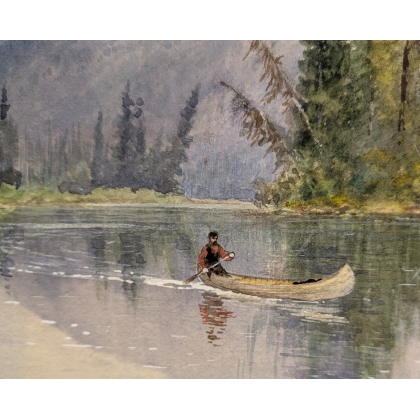 Aquarelle "Mount Jasper" signée BELL-SMIITH