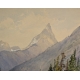 Aquarelle "Mount Jasper" signée BELL-SMIITH
