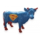 Petite vache en résine SUPERMAN