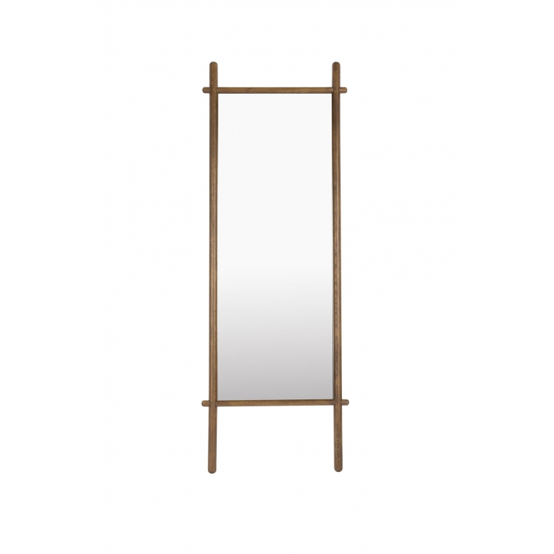 Miroir Solene en chêne coloris noyer