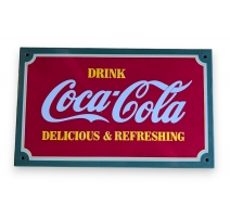 Plaque émaillée "Coca-Cola"
