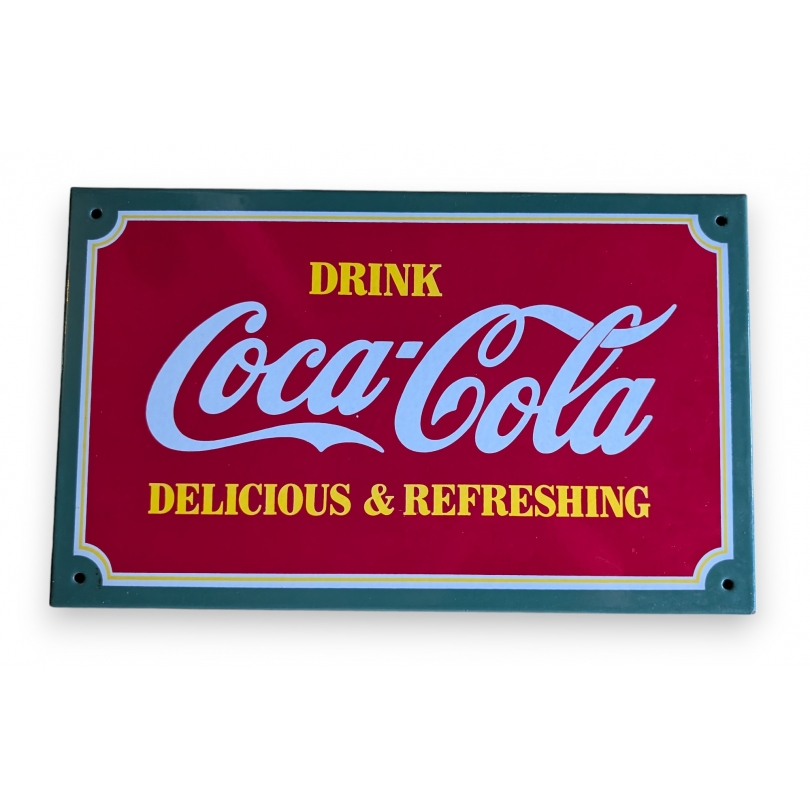 Plaque émaillée "Coca-Cola"