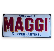 Plaque émaillée "MAGGI Suppen-Artikel"