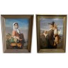 Paire de portraits signés SCHREURS