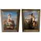 Paire de portraits signés SCHREURS