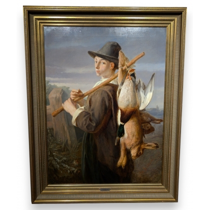 Paire de portraits signés SCHREURS
