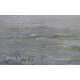 Tableau "Au large sur le lac" signé BAUDIT 1927