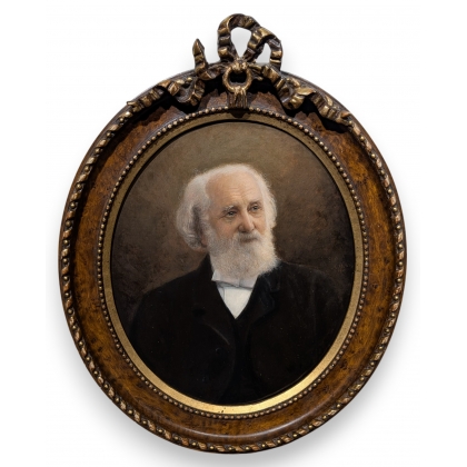 Tableau portrait ovale \"César Malan\"