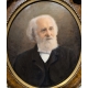 Tableau portrait ovale "César Malan"