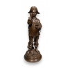 Bronze "Le garde-chasse" par CHENIER