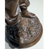 Bronze "Le garde-chasse" par CHENIER