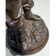 Bronze "Le garde-chasse" par CHENIER