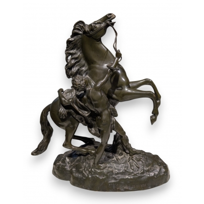 Bronze \"Cheval de Marly\" signé COUSTOU