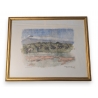 Gravure "Troupe d'oryx" signée Robert HAINARD