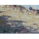 Tableau "Barque sur le Léman" signé G. PEITREQUIN