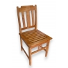 Chaise à barreaux en bois exotique