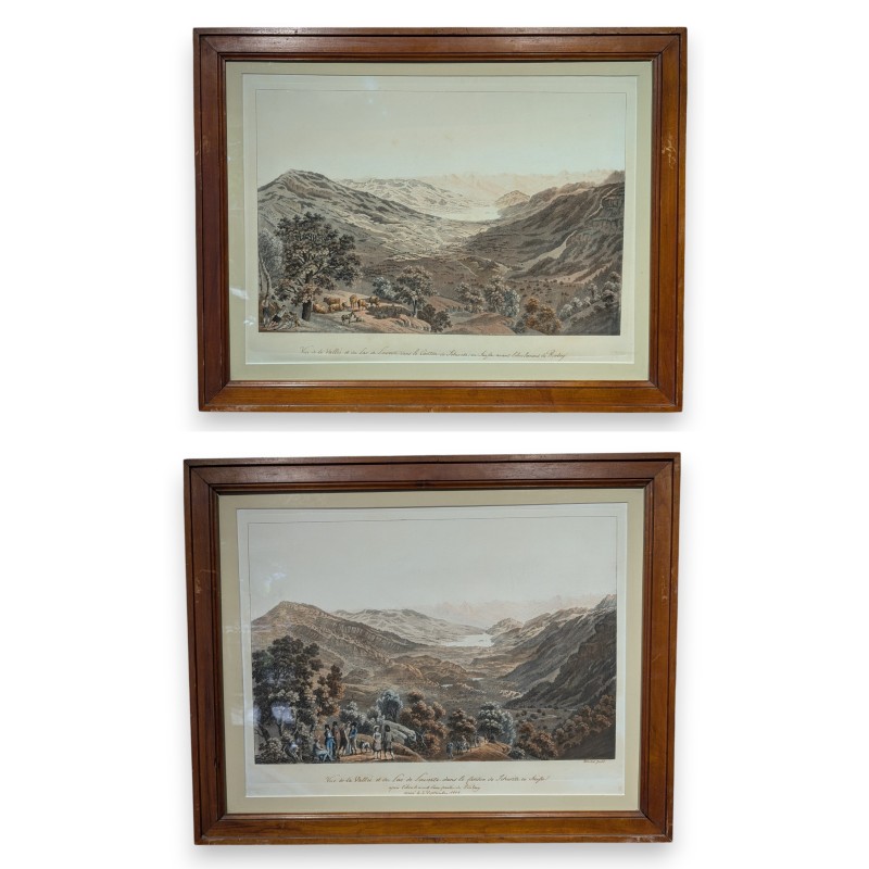 一套题为《洛韦茨湖景》的版画，由莫伊纳特公司（Moinat SA）出品——古董与装饰艺术——版画、石版画