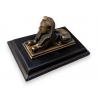 Sphinx en bronze sur socle en bois noirci