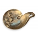 Vide-poche Cyclamen Art-Nouveau en bronze