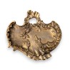 Vide-poche Napoléon III fleur en bronze