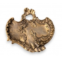 Vide-poche Napoléon III fleur en bronze