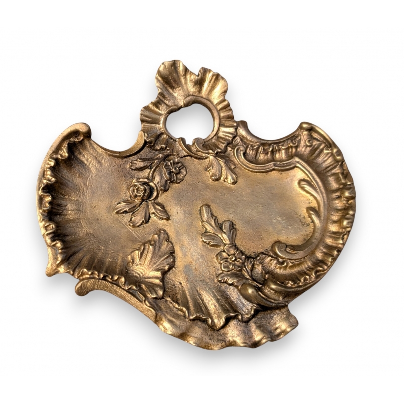 Vide-poche Napoléon III fleur en bronze