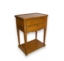 Bedside Directoire style cherry wood